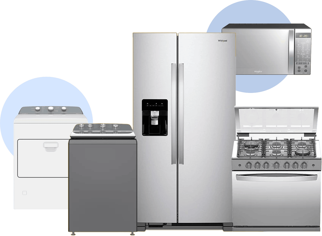 Reparación de lavadoras, secadoras, refrigeradores, estufas y hornos de microondas